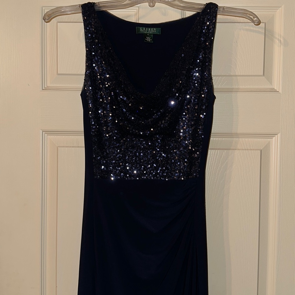 Lauren Ralph Lauren Navy Formal Gown